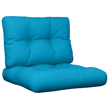 Vidaxl pallet cushions 2 pcs fabric light blue
