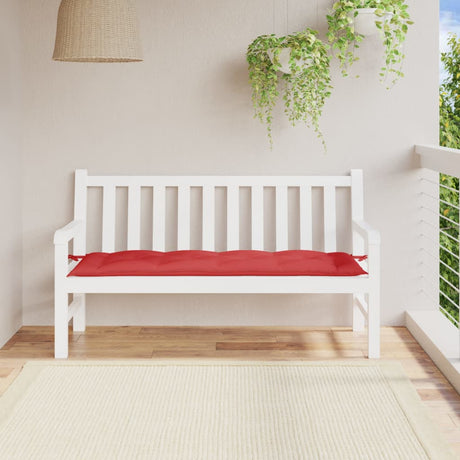 VidaXL sodo suoliuko pagalvėlė 150x50x7 cm oksfordo audinio raudona