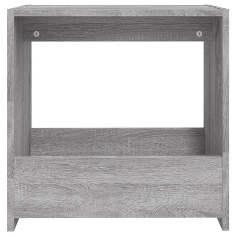 Vidaxl bijzettafel 50x26x50 cm bewerkt hout grijs sonoma eikenkleurig