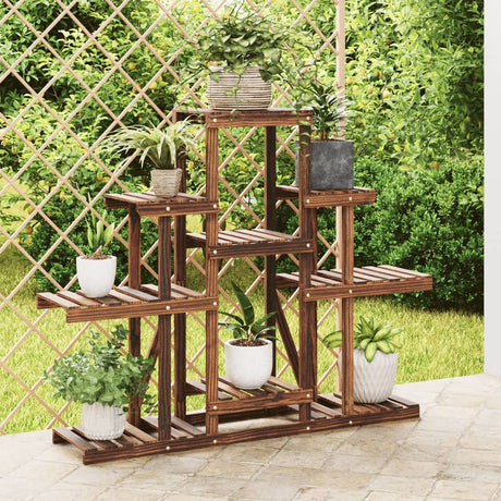 Vidaxl flower stand 110x25x96 cm solid pine wood