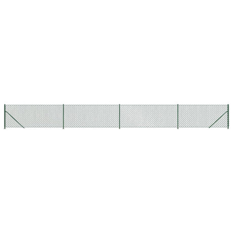 Vidaxl mesh fence with flange 1x10 m green