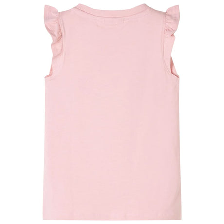 Vidaxl children's t-shirt with ruffled sleeves 116 light pink