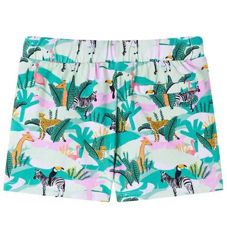 Vidaxl kids shorts with drawstring 92 light mint