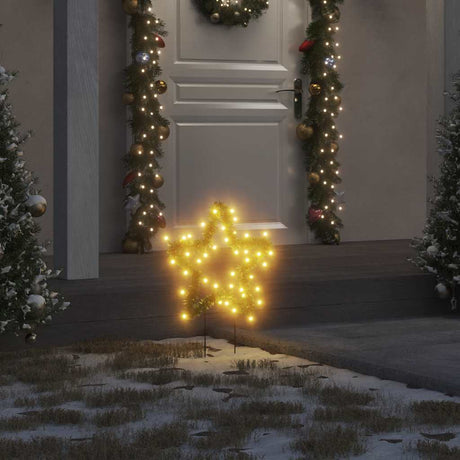 Vidaxl Christmas lights star 3 pcs with ground spikes 50 LEDs 29 cm