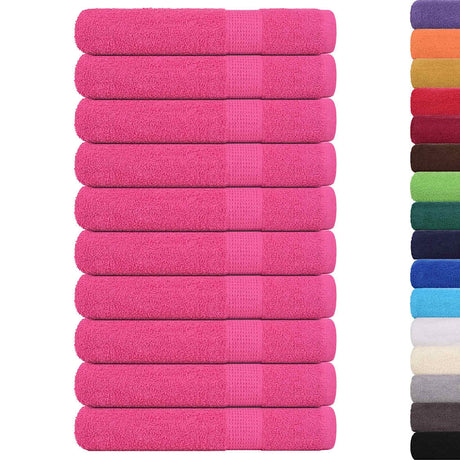 Vidaxx towels frogn 10 pcs 100x200 cm 360 g m² pink