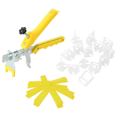 Vidaxl leveling system for tiles 250 wedges 500 clamps 1 mm