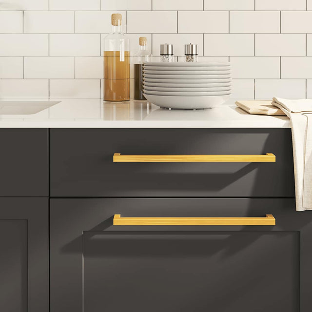 VidaXL håndtak 5 stk 320 mm rustfritt stål gullfarget