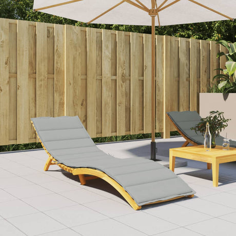 Vidaxx lounger cushion 200x60x4 cm fabric mixed light gray