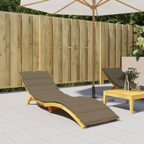Vidaxx solsengepute 200x60x4 cm stoff, melert taupe