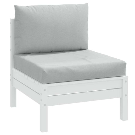 VidaXL pallet cushions 2 pcs fabric mixed light gray