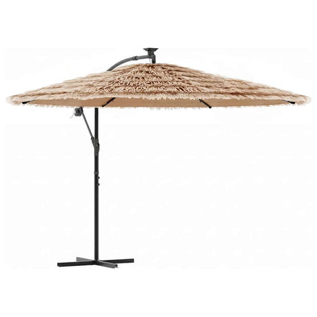 Vidaxx parasol with steel pole 269x269x235 cm brown