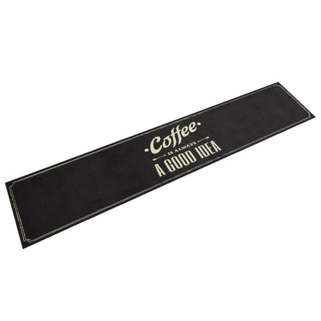Vidaxx kitchen mat washable coffee text 60x300 cm velvet