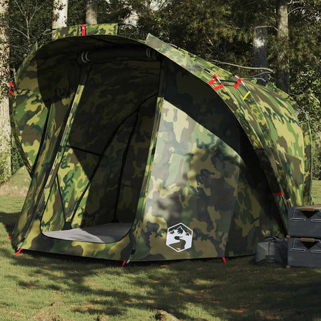 VidaXL fishing tent 4-person waterproof camouflage