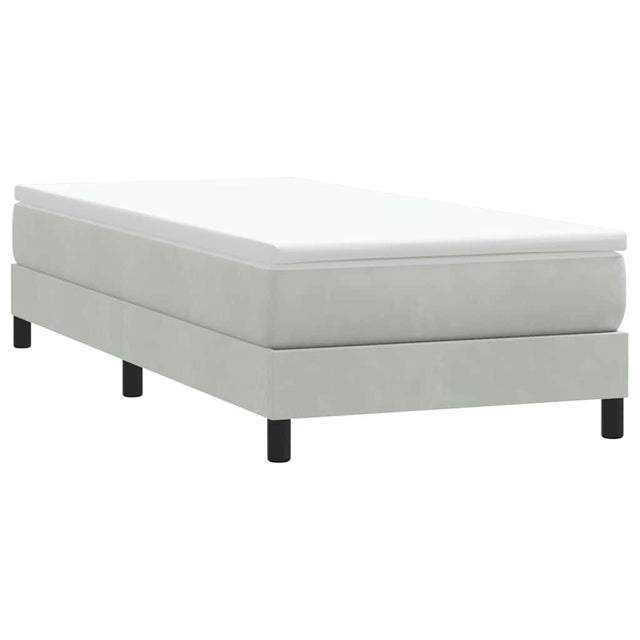 Vidaxl boxspring zonder matras fluweel lichtgrijs 90x210 cm