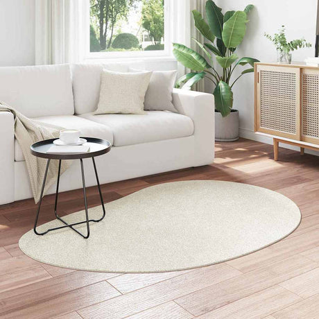 Vidaxl tapijt huarte crèmekleurig 120 x 170 cm polyester