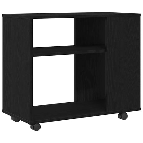 Vidaxl bijzettafel zwart eiken 70x35x60,5 cm bewerkt hout
