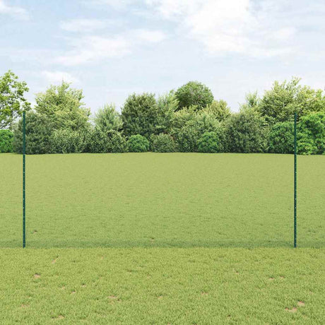 Vidaxl zeshoekig gaasgek met palen 10 x 1,6 m pvc-coated staal groen