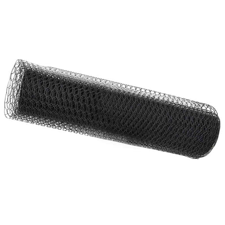 Vidaxl hexagon hek 0,8 x 50 m pvc grijs
