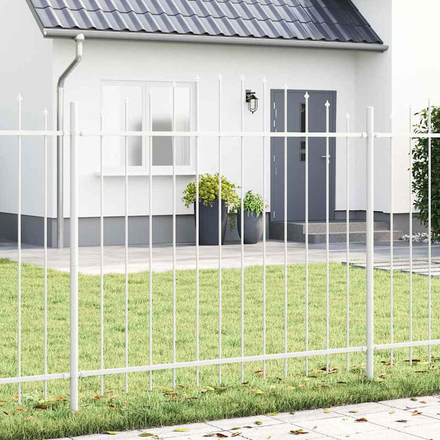 Vidaxl tuinhek woerden 2 st 170 x 190 cm gepoedercoat staal wit