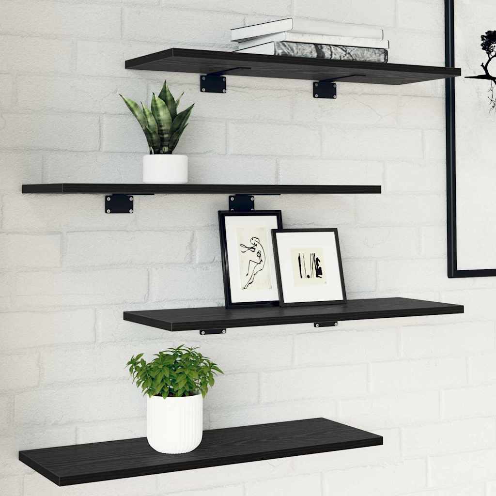 Vidaxl boekenplank bord 3-laags 4 st 60 x 20 x 1,5 cm bewerkt hout