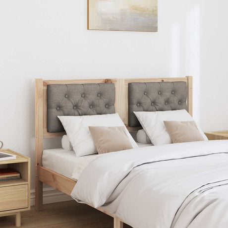 Vidaxl hoofdbord anders bruin en taupe 135 cm massief grenenhout