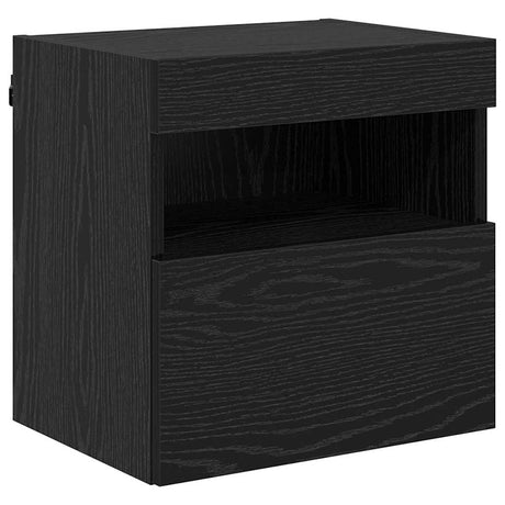 Vidaxl tv wandkast 40 x 30 x 40 cm zwart eiken bewerkt hout