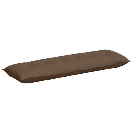 Vidaxl rugkussen bruin 160 x 50 x 19 cm stof