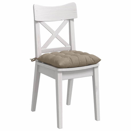 Vidaxl zitkussens 4 st microvezel taupe 40 x 40 x 6 cm