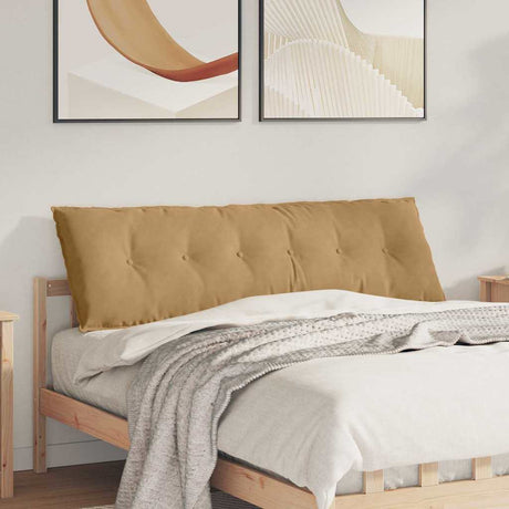 Vidaxl rugkussen bruin 160 x 50 x 19 cm katoen stof
