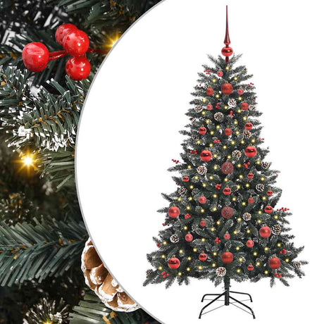 Vidaxl kunstkerstboom met 150 led groen 120 cm pvc en plastic en staal