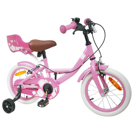 Vidaxl kinderfiets 16 inch voor 4-6 jaar oud lichtroze