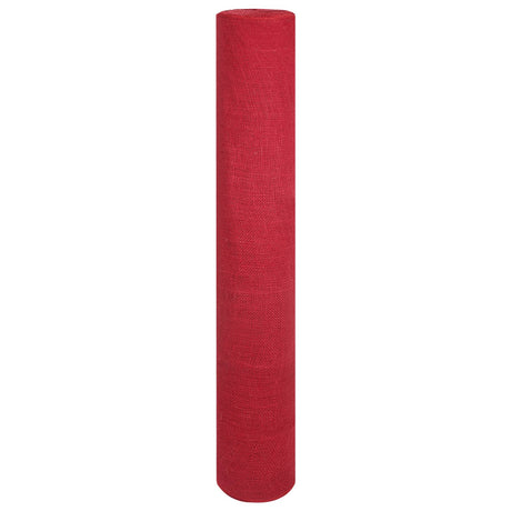 Vidaxl jute rol 100 x 5000 cm rood