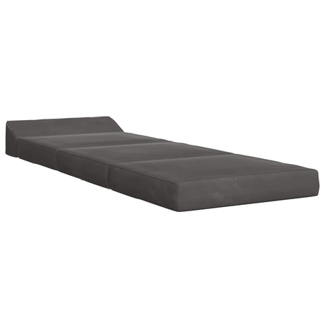 Vidaxl vouwbare bankbed donkergrijs 70 x 60 x 49 cm fluweel