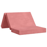 Vidaxl vouwbare bankbed 100 x 67 x 45 cm roze