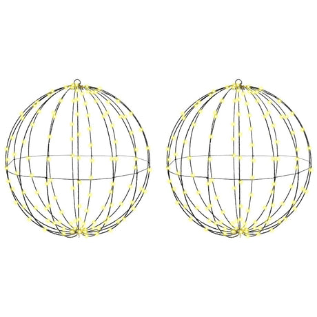 Vidaxl kerst finial licht 2 st 384 led's warmwit 60 x 60 x 62 cm