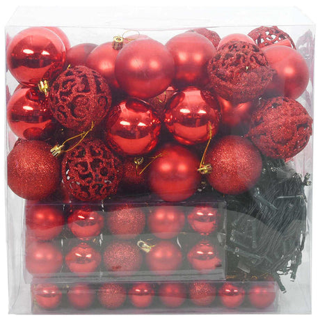 Vidaxl kerstbal set 120 st 300 led's warmwit ø 6 cm