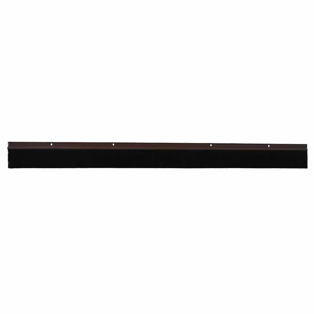 Vidaxl schroefbare deurborstelafsluitingen 12 st bruin 100 cm