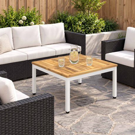 Vidaxl salontafel witgewassen 60 x 60,5 x 36 cm massief acaciahout