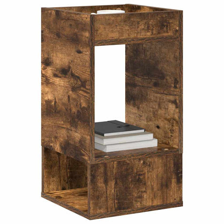 Vidaxl bijzettafel gerookt eiken 30 x 30 x 56 cm bewerkt hout