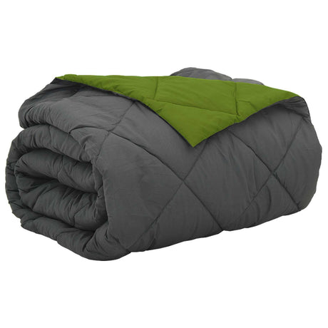 Vidaxl zomerdekbed 240 x 200 cm zomer 200 gsm groen en antraciet