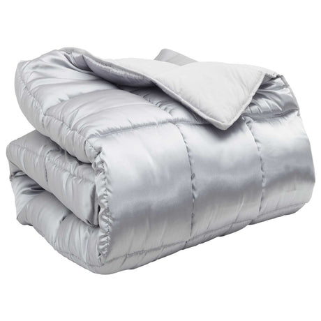 Vidaxl winter dekbed 140 x 220 cm 450 gsm zilver