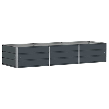 Vidaxl plantenbak antraciet 240 x 80 x 45 cm staal