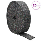 Vidaxl rubbergranulaatrol zwart 2000 x 8 x 0,3 cm rubber