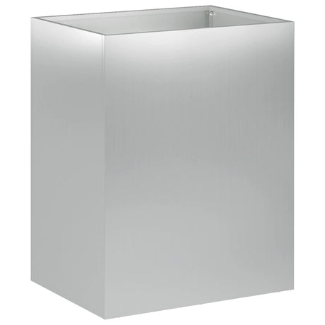 Vidaxl plantenbak 2 st zilver 40 x 30 x 50 cm gegalvaniseerd staal