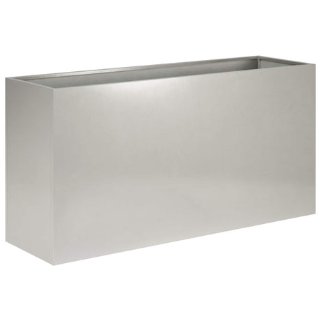 Vidaxl plantenbak zilver 100 x 30 x 50 cm roestvrij staal