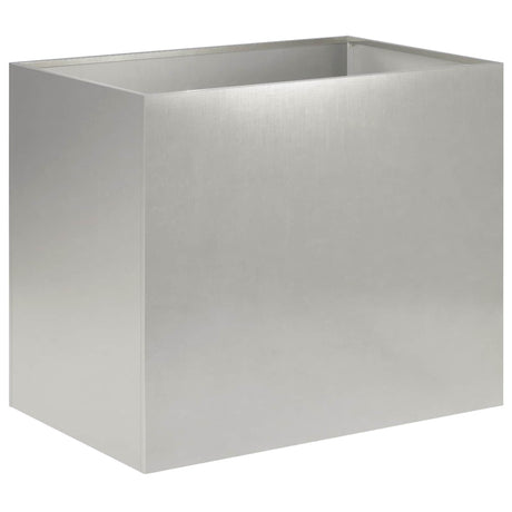 Vidaxl plantenbak 2 st zilver 50 x 40 x 50 cm roestvrij staal