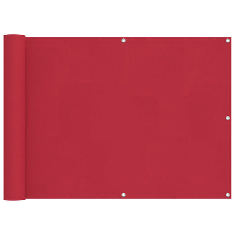 Vidaxl balkon scherm 75 x 200 cm oxford stof rechthoekig rood