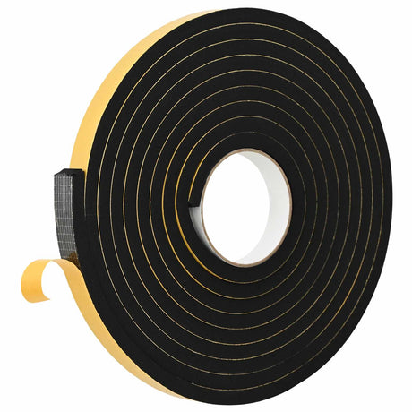 Vidaxl zelfklevende schuimtape 10 st zwart 15mm x 5m cr schuim