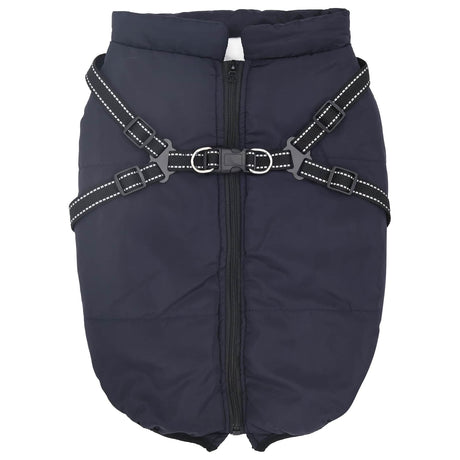 Vidaxl hondenjas marineblauw l48 fleece en polyester