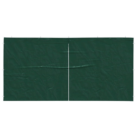 Vidaxl party tent zijwand 2 st 400 x 195 cm groen pe en staal